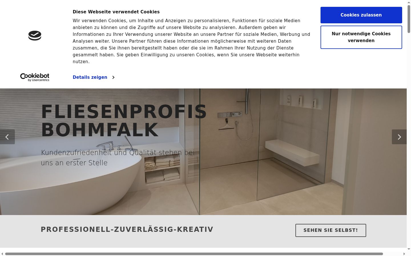 Screenshot tal-banner tal-kunsens muri qabel kwalunkwe interazzjoni