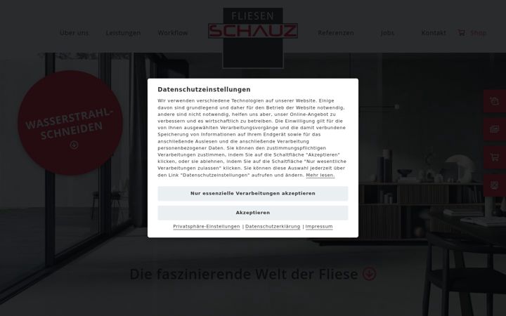 Ekrano kopija fliesenschauz.com