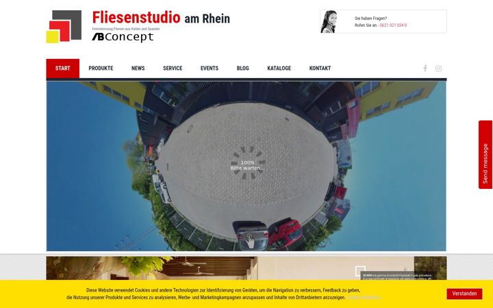 Screenshot ta' fliesenstudioamrhein.de