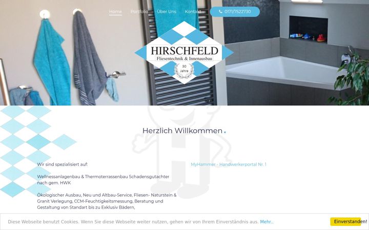 Screenshot ta' fliesentechnik-hirschfeld.de