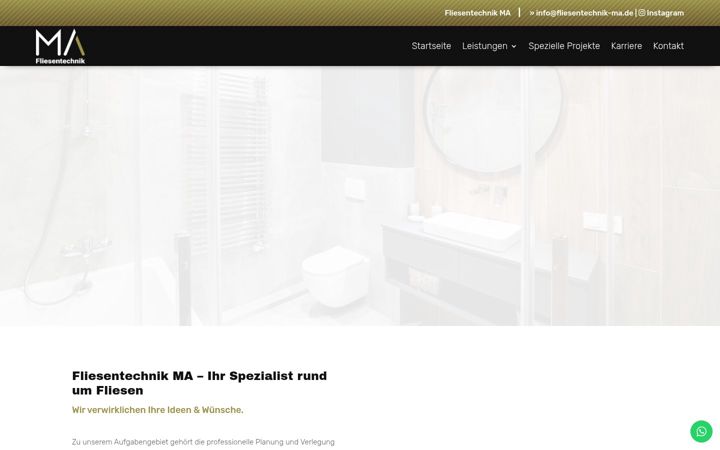 Screenshot of fliesentechnik-ma.de