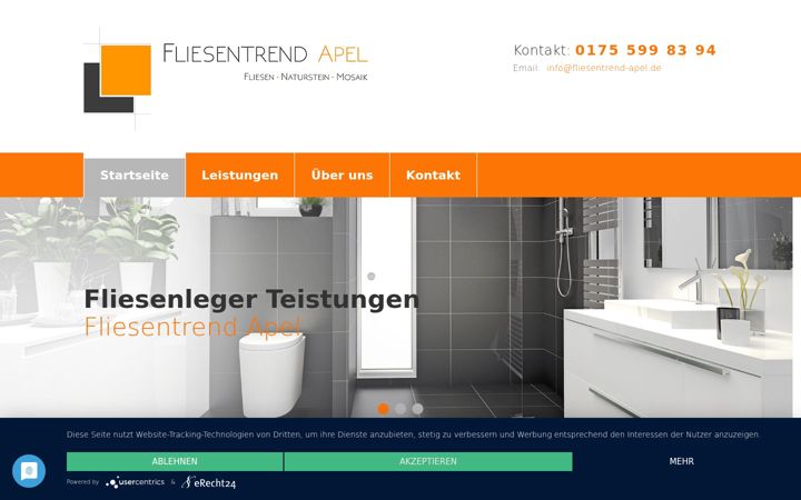 Screenshot of fliesentrend-apel.de