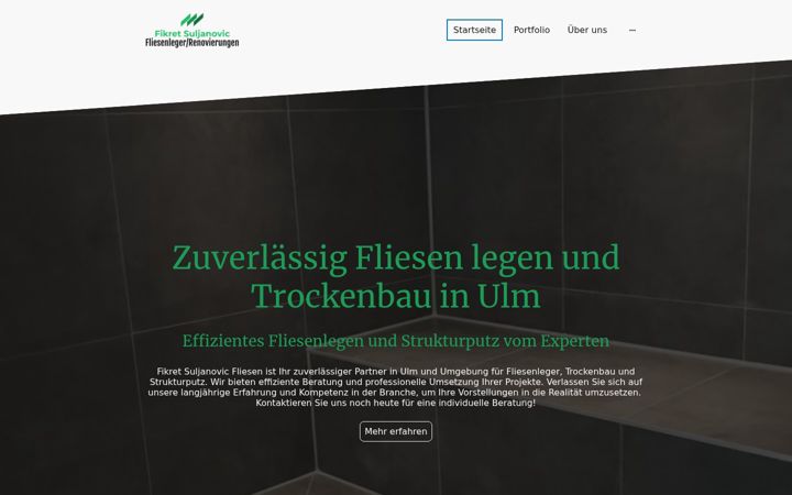 Screenshot of fliesenulm.de