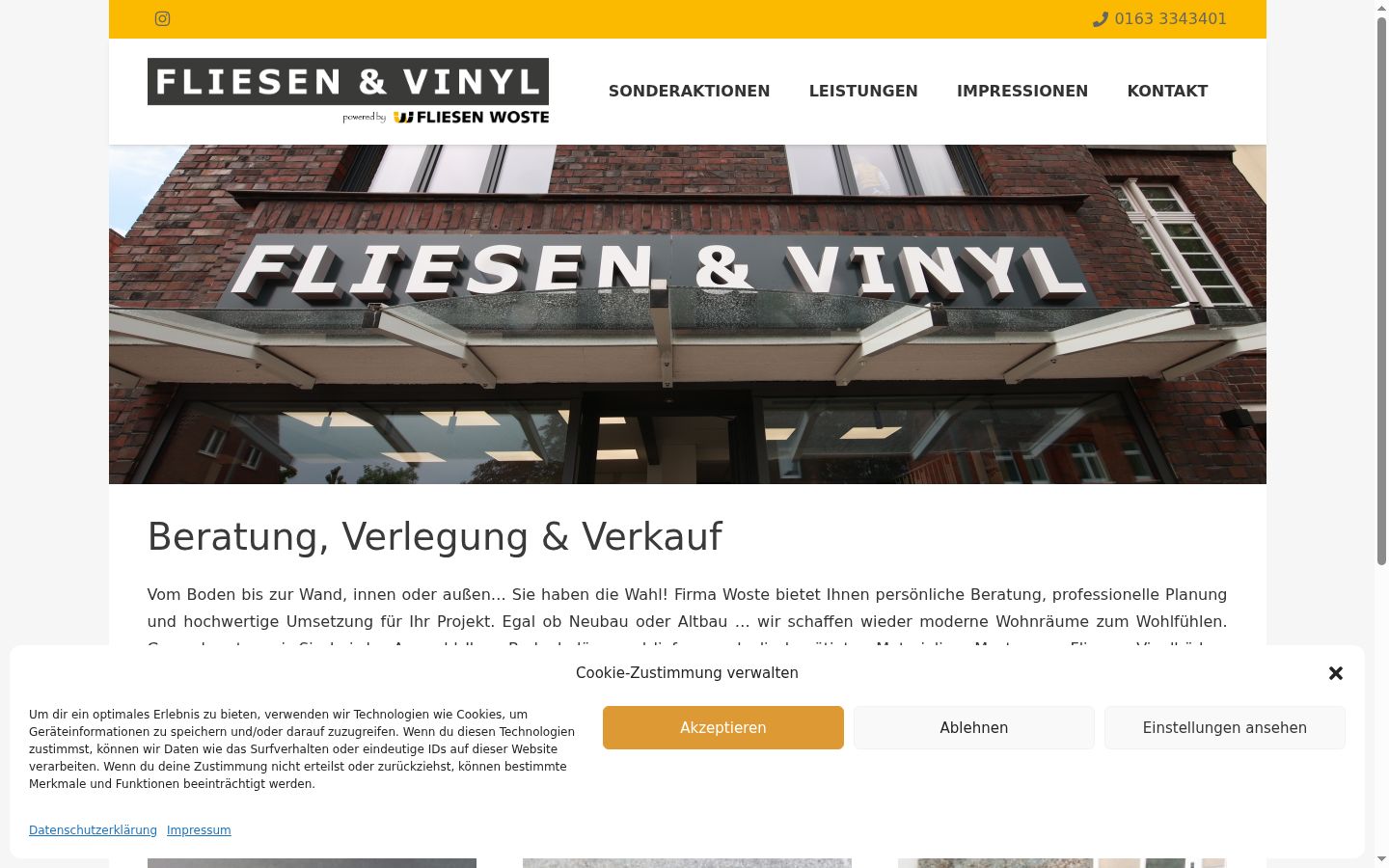 Screenshot tal-banner tal-kunsens muri qabel kwalunkwe interazzjoni
