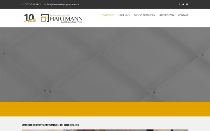 Screenshot of fliesenverlegung-hartmann.de