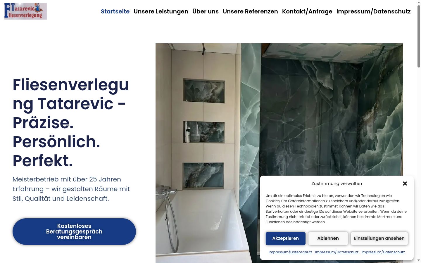 Screenshot tal-banner tal-kunsens muri qabel kwalunkwe interazzjoni