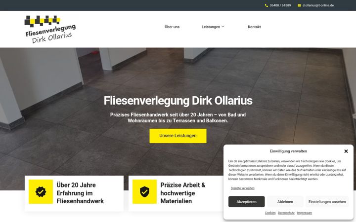 Screenshot ta' fliesenverlegungdirkollarius.de