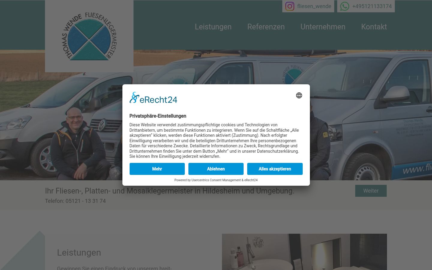 Screenshot tal-banner tal-kunsens muri qabel kwalunkwe interazzjoni