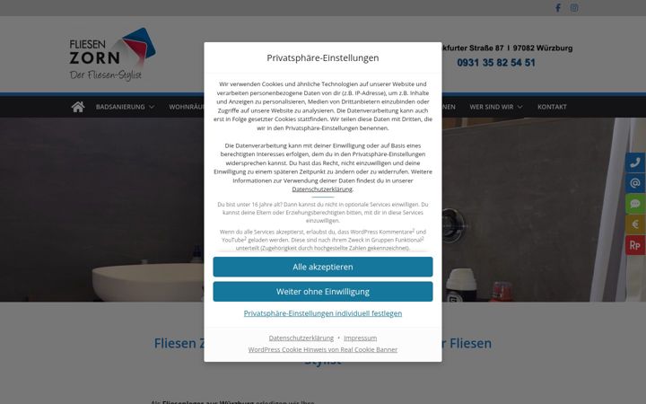 Screenshot of fliesenzorn.de