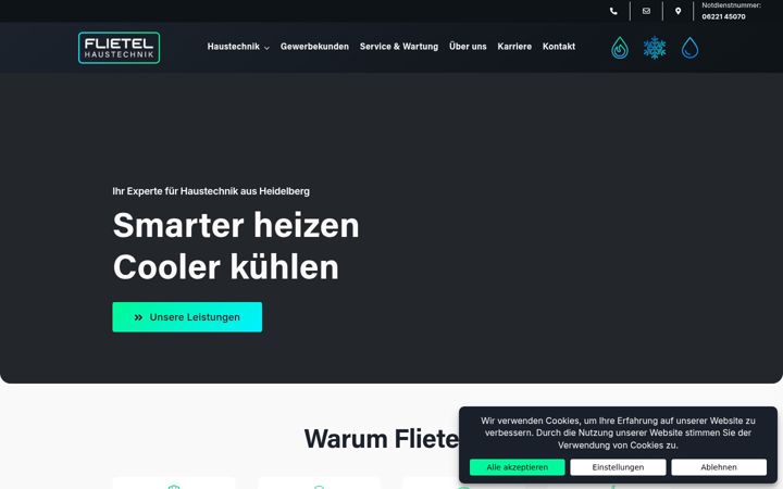 Screenshot ta' flietel.de