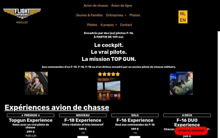 Képernyőkép: flight-experience.be