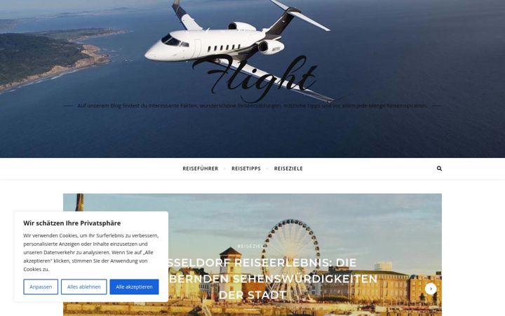 Screenshot of flight.com.de