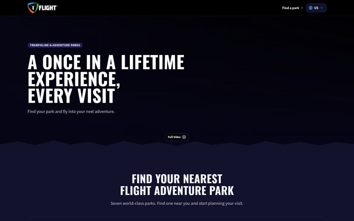 Screenshot of flightadventurepark.com