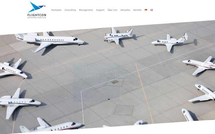 Screenshot ta' flightcon.de