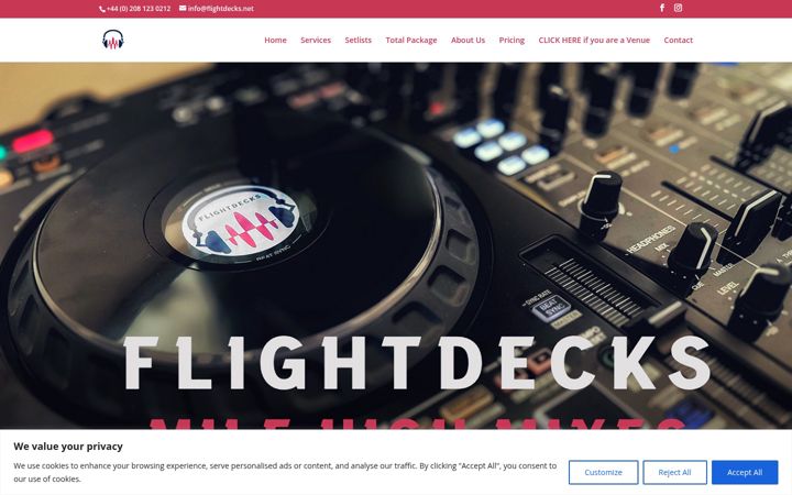 Screenshot of flightdecks.net