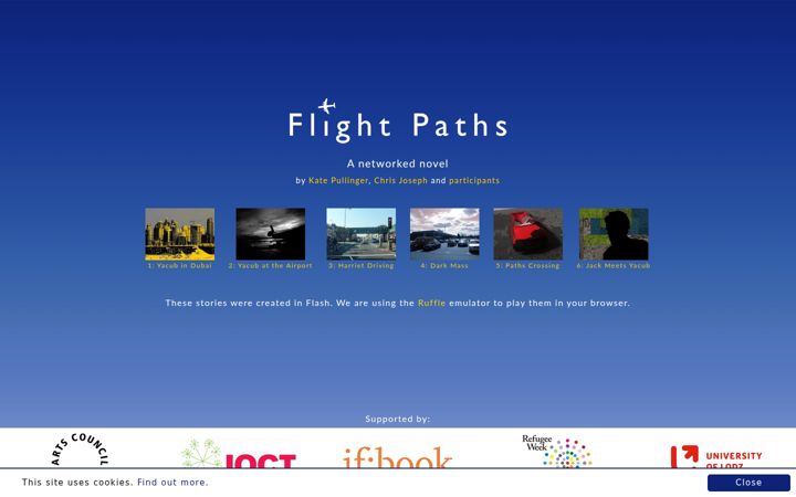 Screenshot of flightpaths.net