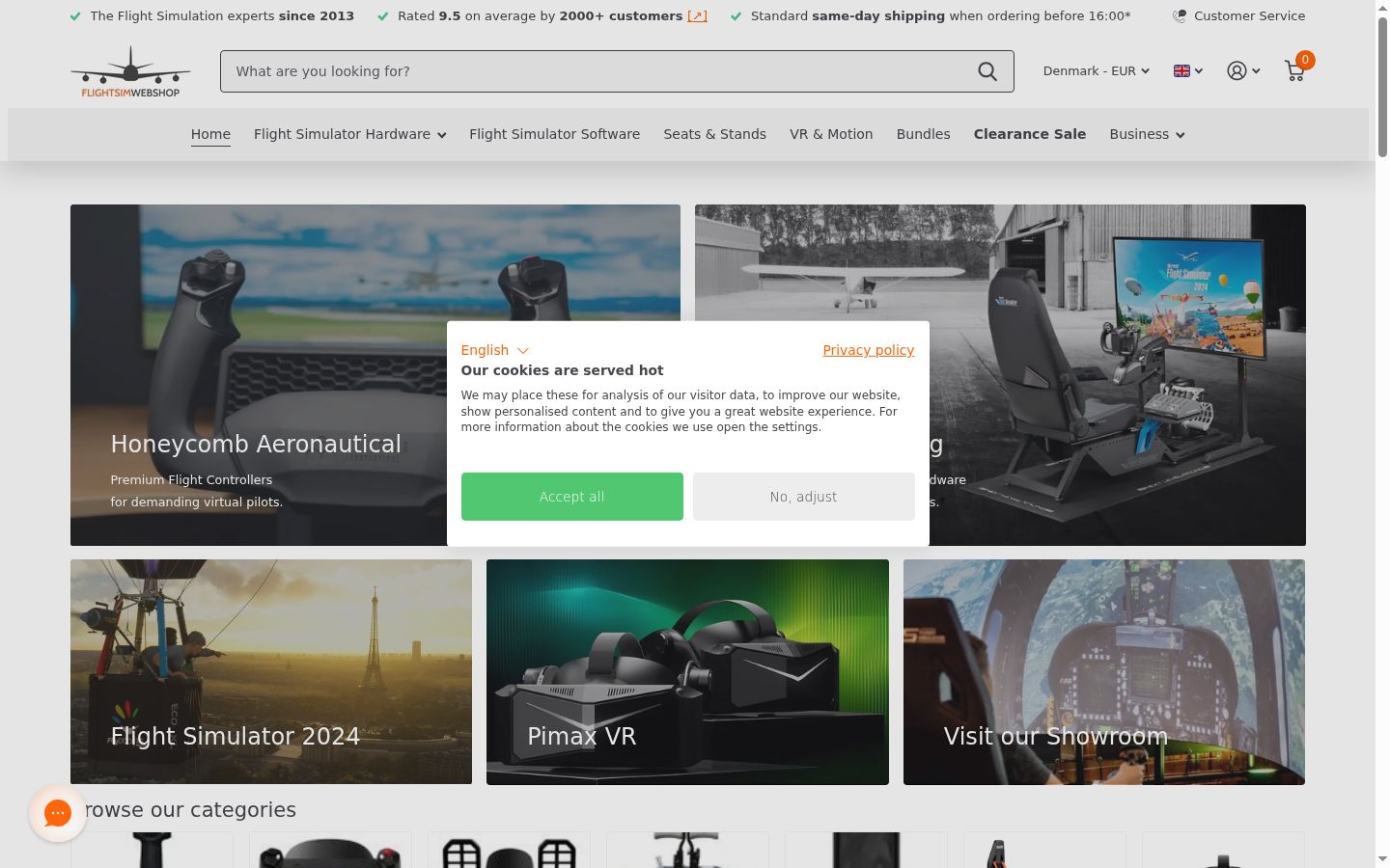 Screenshot des Einwilligungsbanners vor jeglicher Interaktion