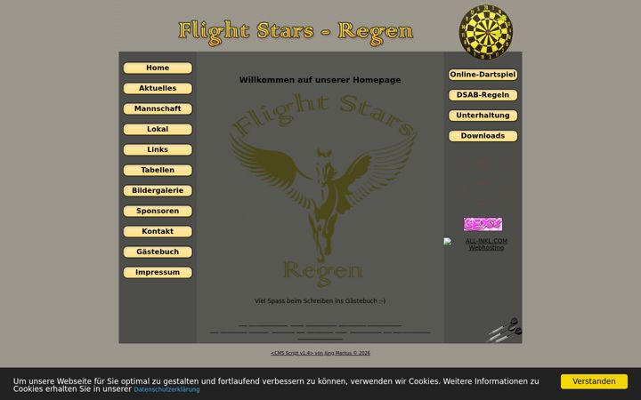Screenshot of flightstars.de