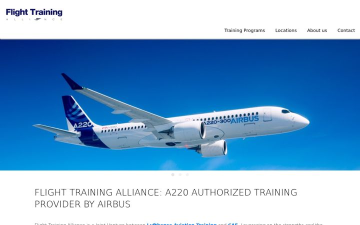 Screenshot of flighttrainingalliance.com