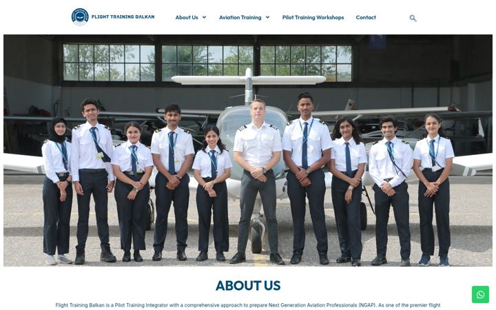Screenshot of flighttrainingbalkan.com