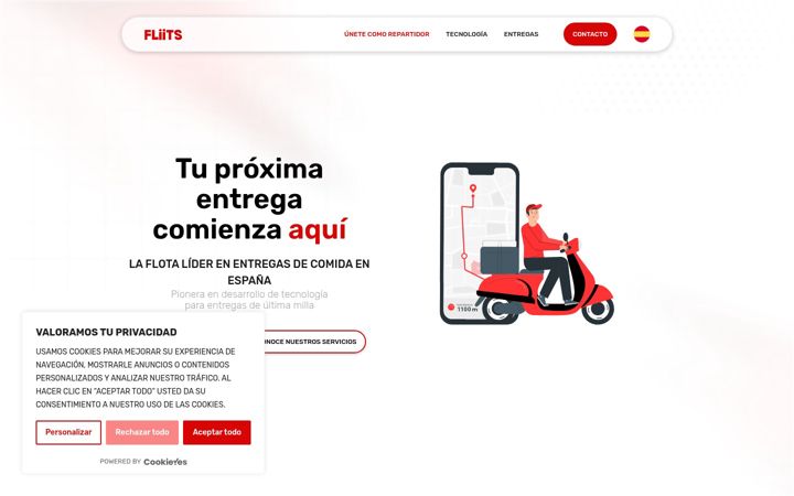 Screenshot of fliits.com