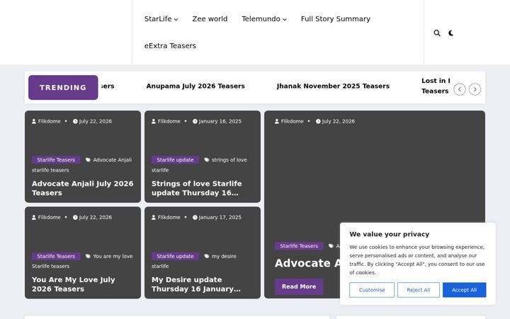 Screenshot of flikdome.com