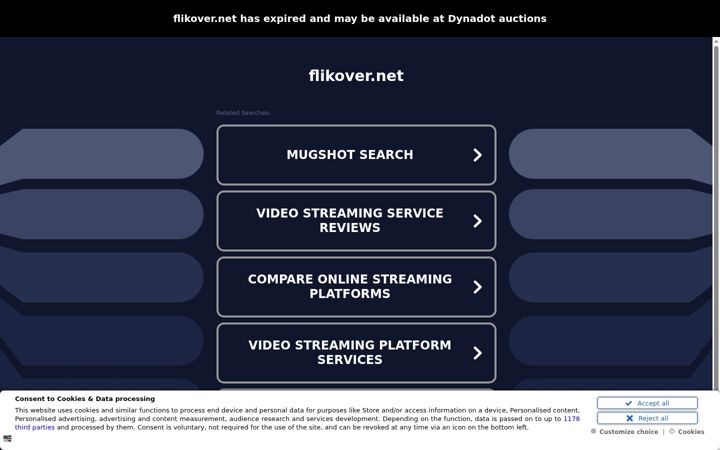Screenshot of flikover.net