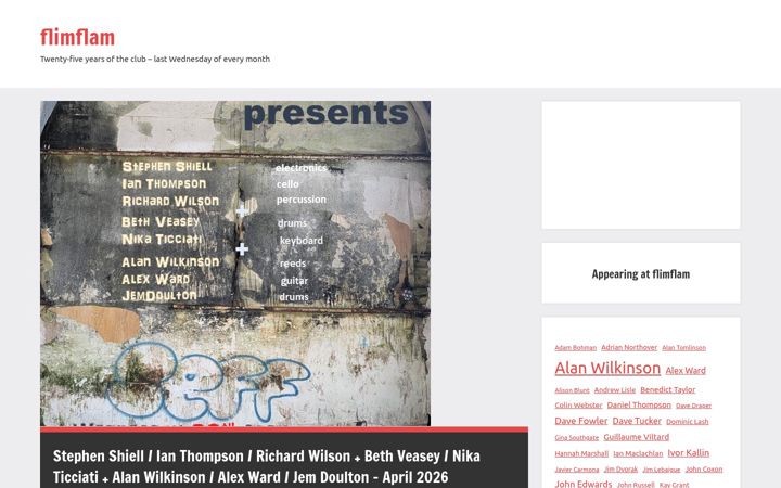 Screenshot of flimflam.org.uk
