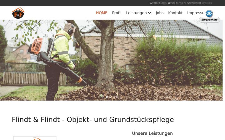 Screenshot ta' flindt-service.de