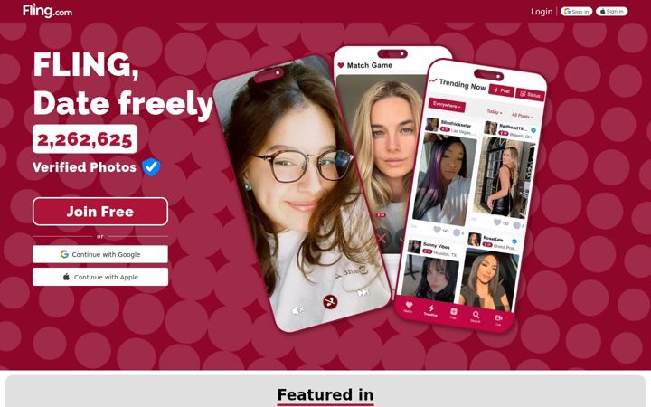 Skærmbillede af fling.com