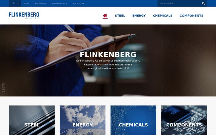 Ekraanipilt saidist flinkenberg.fi