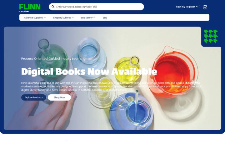 Screenshot of flinnsci.ca