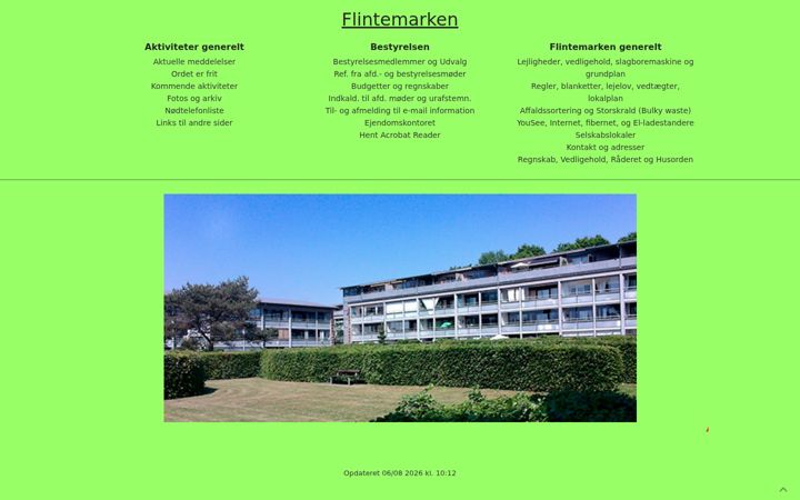 Screenshot of flintemarken.dk