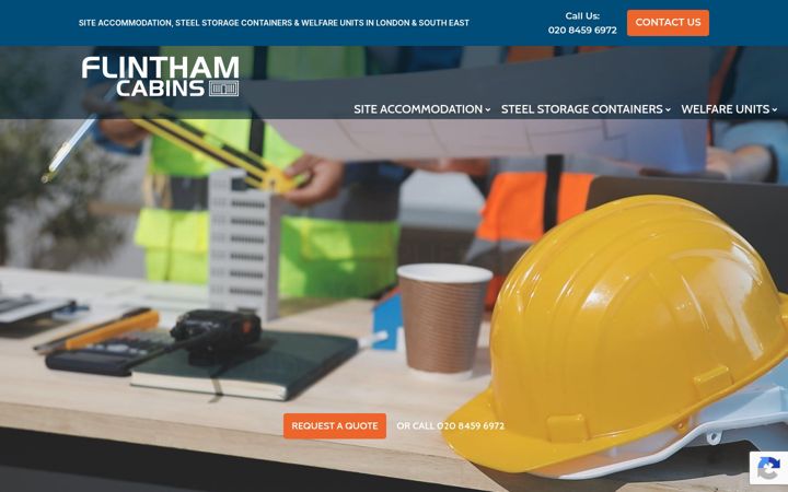 Screenshot of flinthamcabins.com