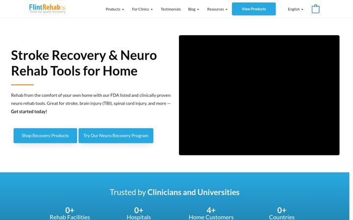 Screenshot of flintrehab.com