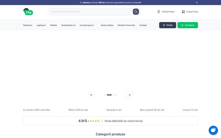 Screenshot of flip.ro