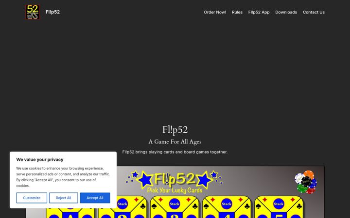 Screenshot of flip52.com