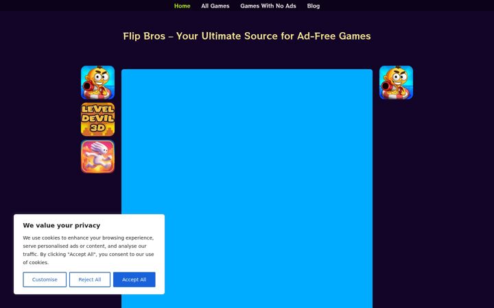 Screenshot stránky flipbros.net