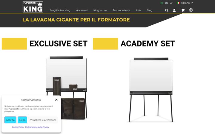 Screenshot of flipchart.it