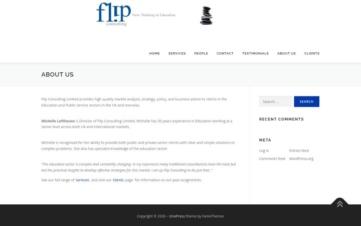 Screenshot of flipconsulting.co.uk