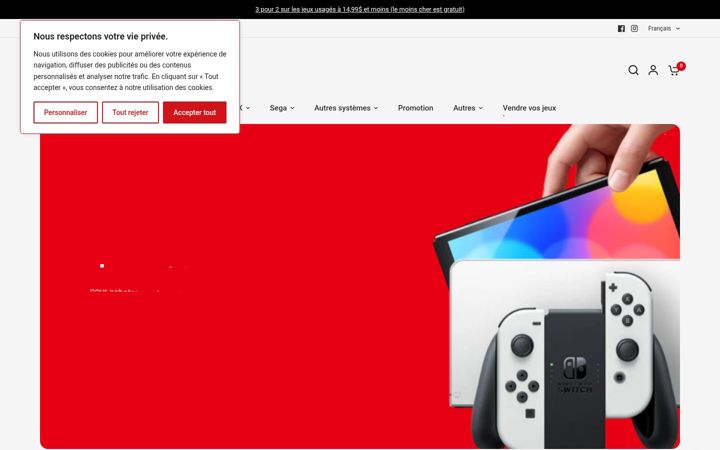Screenshot of flipjeuxvideo.com