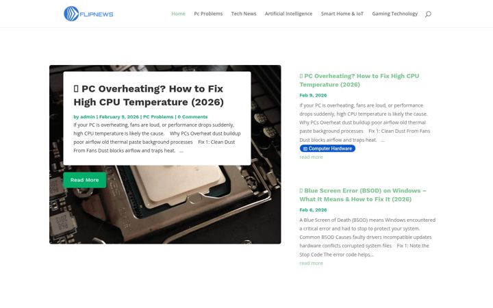 Screenshot of flipnews.eu