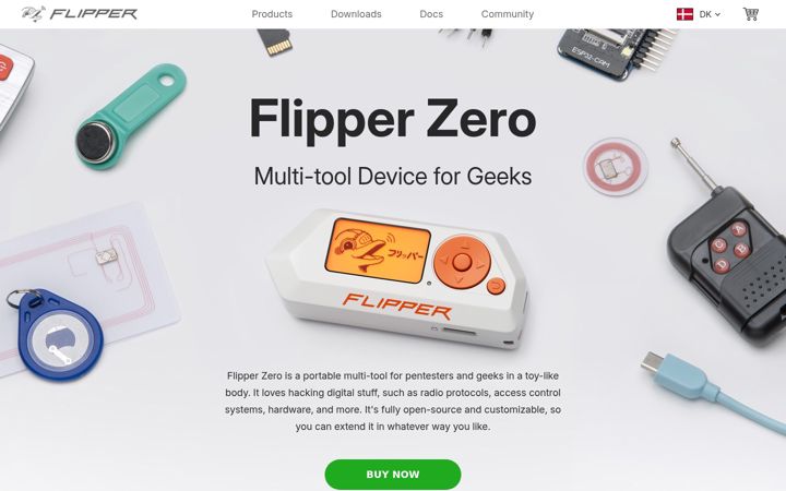 Screenshot of flipperzero.one