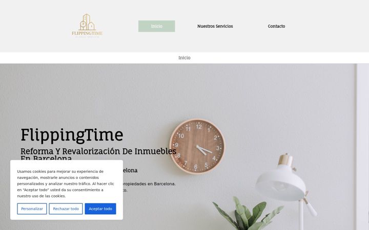 Screenshot of flippingtimeinversiones.com