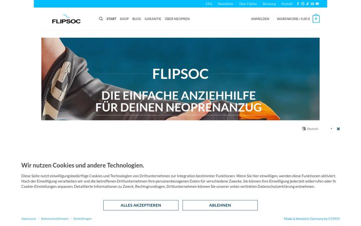 Snímek obrazovky flipsoc.de