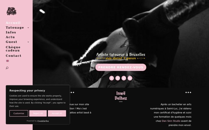 Screenshot of flipstitch.be