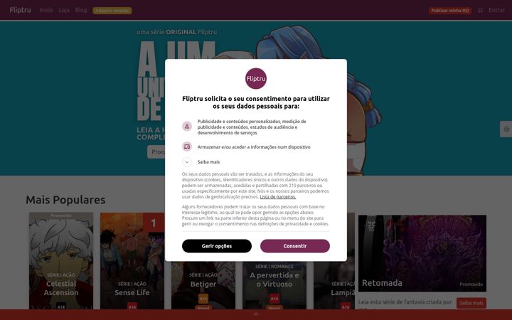 Screenshot of fliptru.com.br