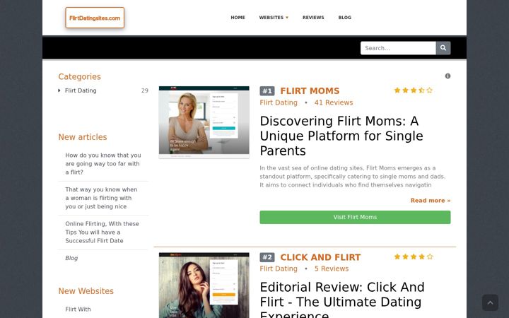 Screenshot of flirtdatingsites.com