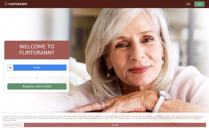 Snimka zaslona za flirtgranny.com
