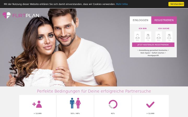 Snímek obrazovky flirtplan.de